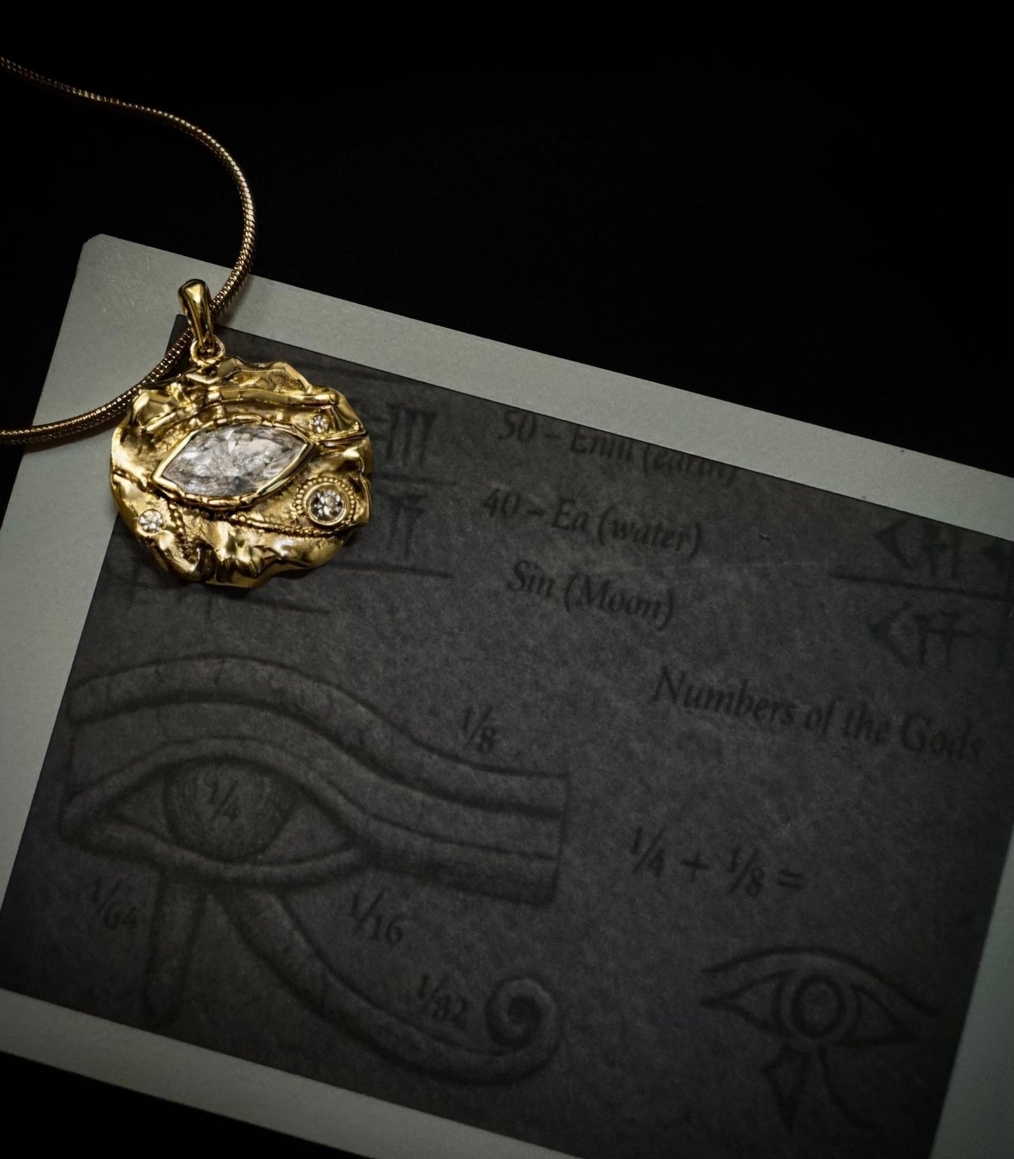 Marquise of Horus Pendant