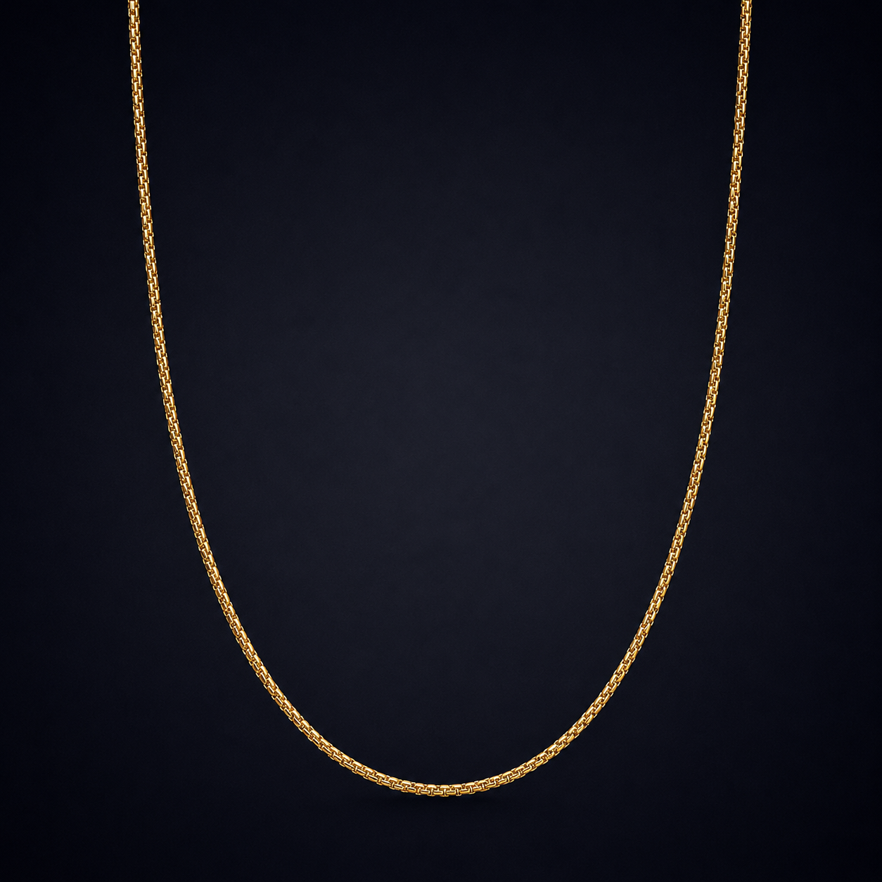 Men's Gold Box Chain